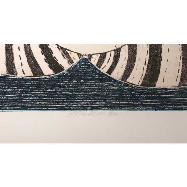 1970s Claudio Juarez, El Fondo Del Mar, Ething For Sale - Image 5 of 6