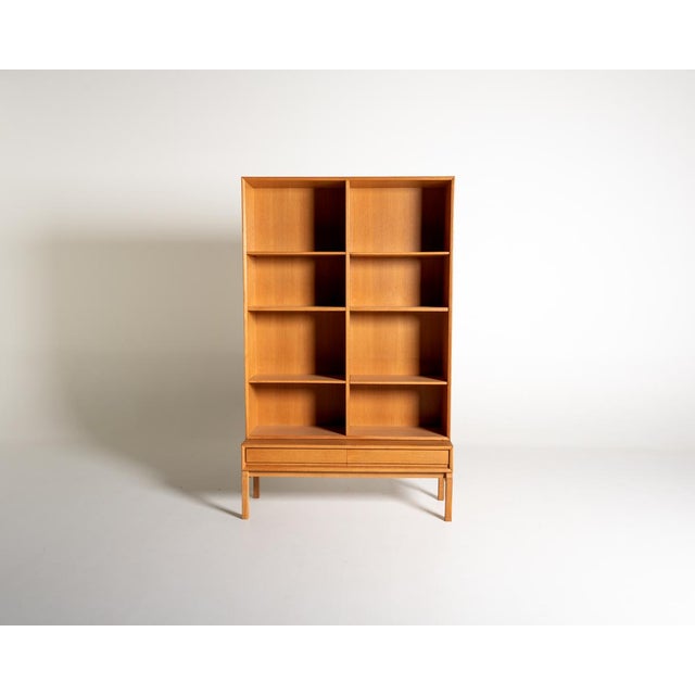 Brown Vintage Bookcase by Marian Grabinski, 1960s For Sale - Image 8 of 8