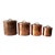 Vintage Copper Kitchen Canisters Set of 4 For Sale