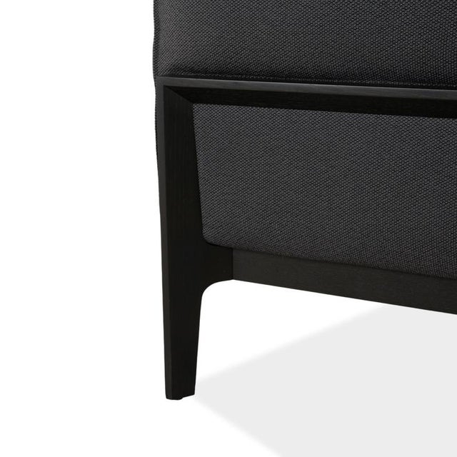 Elm Chaise Lounge in Anthracite Upholstery and Oak by Jehs & Laub for Cor For Sale - Image 6 of 13