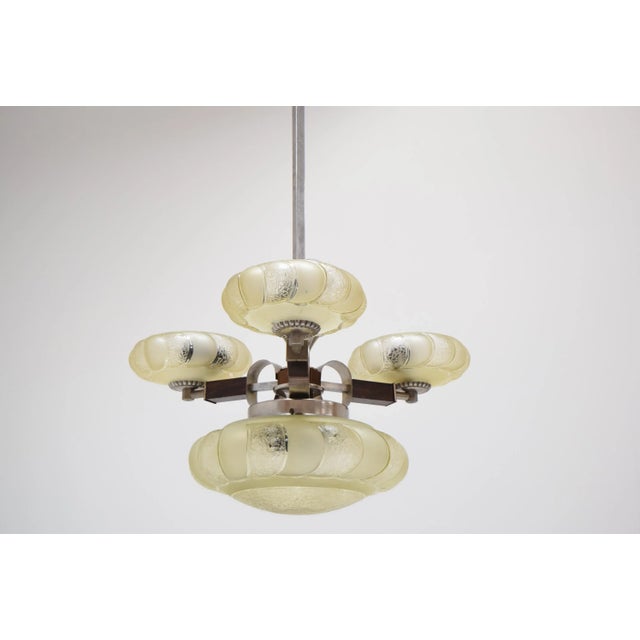 Made in Czechoslovakia Made of glass, chrome, wood Re-polished Fully Functional Original condition. Up to 250V (Europe/UK...