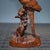 Wood Hand-Carved Boxwood Parrot Figurine on Wooden Base - Asian Sculpture For Sale - Image 7 of 9