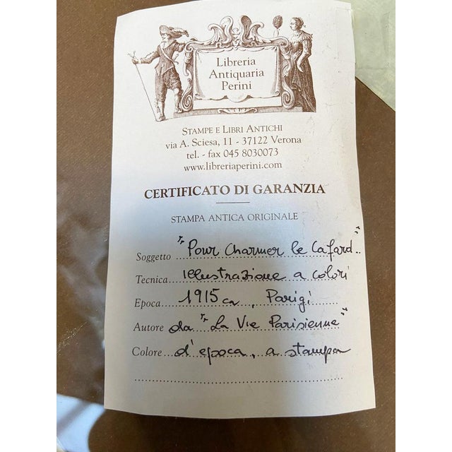 1910s La vie Parisienne pour charmer le cafard, 1913, Original Print, Framed For Sale - Image 5 of 14