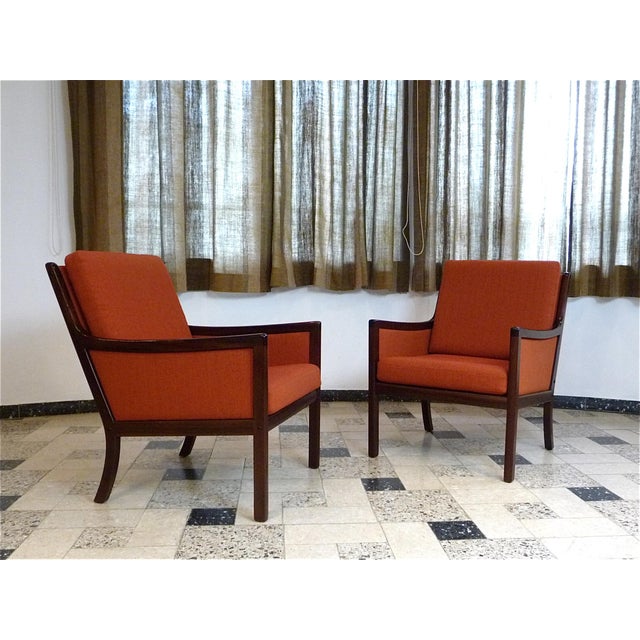 Brown Set of Lounge Chairs by Ole Wanscher for Jeppsen For Sale - Image 8 of 18