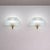 Metal Italian Floral Sconces Murano Glass Wall Lights Brass, 1970s For Sale - Image 7 of 12