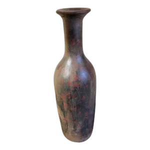 Vintage Handmade Ceramic Trumpet Top Shape Vase