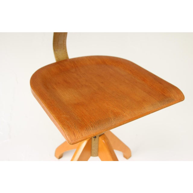 Vintage Industrial Workshop Chair by Ama Elastik, 1950s For Sale - Image 11 of 17