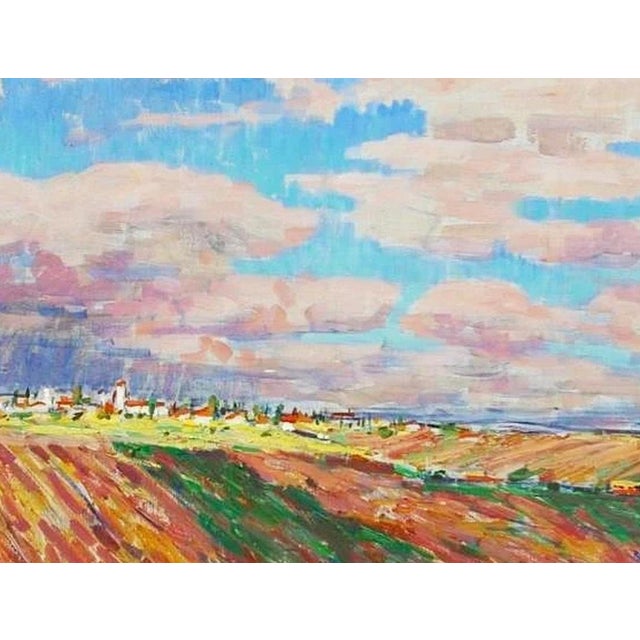 Impressionism Oil Painting, River Landscape, 1960s For Sale - Image 6 of 6