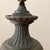 Antique French Patinated Spelter Urn Lamp With Rams Heads and Cherubs, Marble Brass Stand For Sale - Image 9 of 12