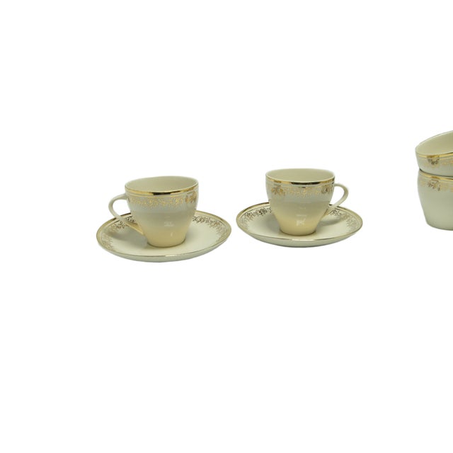 Art Deco Ewa Coffee Cups from Tułowice, Poland, 1960s, Set of 4, in Flawless conditions. Designed 1960 to 1969 This piece...