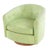 Swiveling Barrel Chairs Attributed to Milo Baughman in Original Green - a Pair For Sale In Orlando - Image 6 of 7
