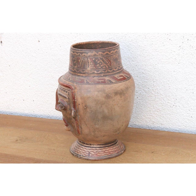Hand-Painted Chancay Terracotta Effigy Vessel For Sale In Los Angeles - Image 6 of 7