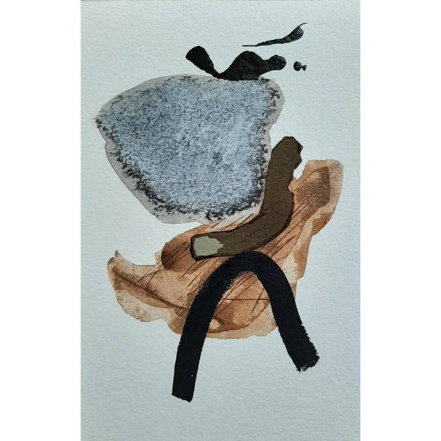 Mixed media on paper, framed 13 x 18 cm - 24 x 30 cm with white mat passepartout Unique copy Signed on the front Daniel...