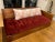 Transitional Custom Solid Teak Convertible Sofa Queen With Futon and Back Cushion For Sale - Image 3 of 10