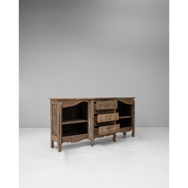 Red 19th Century France French Provincial Red Wood Storage Cabinets & Cupboards For Sale - Image 8 of 11