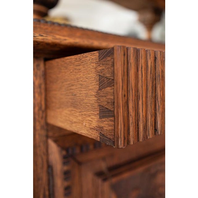 Brown Antique Victorian Sideboard Buffet For Sale - Image 8 of 18