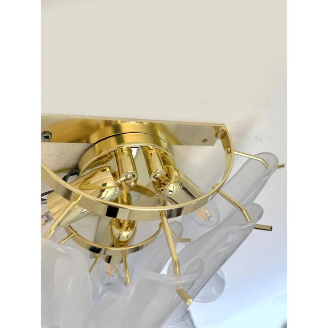 Early 21st Century Frosted Selle Murano Glass Wall Sconce in Mazzega Style by Simoeng for Simoeng For Sale - Image 5 of 8