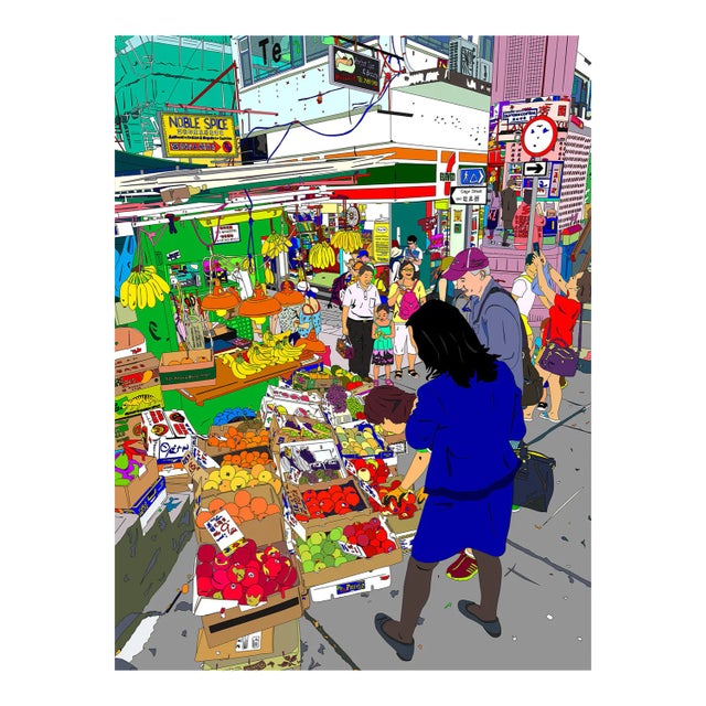 Gage Street Fruits Corner, HK, 2019 For Sale