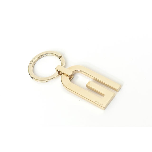 Modern Vintage Gucci Unisex Gold Plated Keychain 70's For Sale - Image 3 of 11