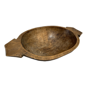 19th Century Hand-Carved Italian Chestnut Bowl