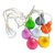 1990s Space Age Multicoloured Seven-Light Cascade Chandelier by Brilliant – Pop Art Style For Sale