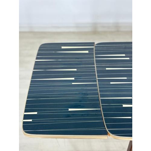 Mid-Century Extendable Glass Dining Table For Sale - Image 3 of 10