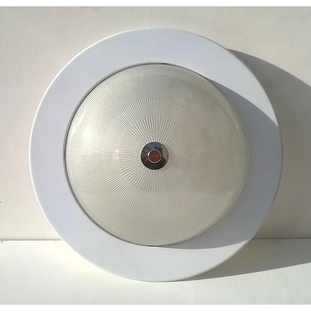 White Large Italian Sconce from Lamperti Robbiate, 1970s For Sale - Image 8 of 8