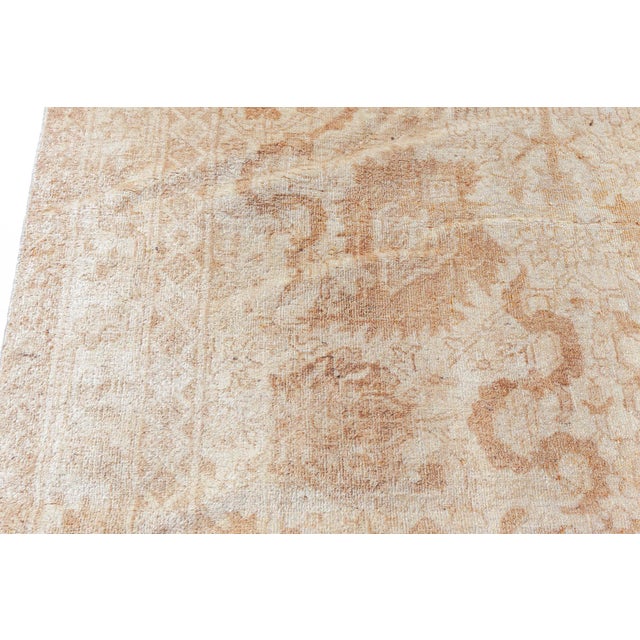 Authentic 19th Century Indian Amritsar Handmade Wool Carpet For Sale In New York - Image 6 of 9