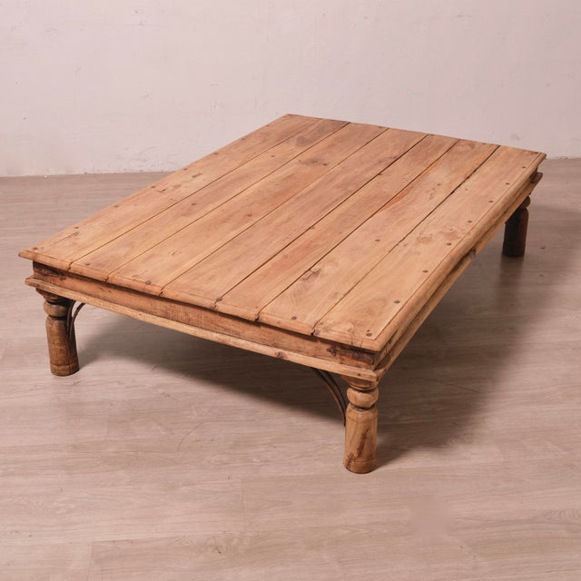 Vintage Indian Teak Coffee Table, 1960s For Sale - Image 6 of 18