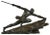Pierre Le Faguays, Art Deco Athlete with Spear, 1927, Bronze For Sale