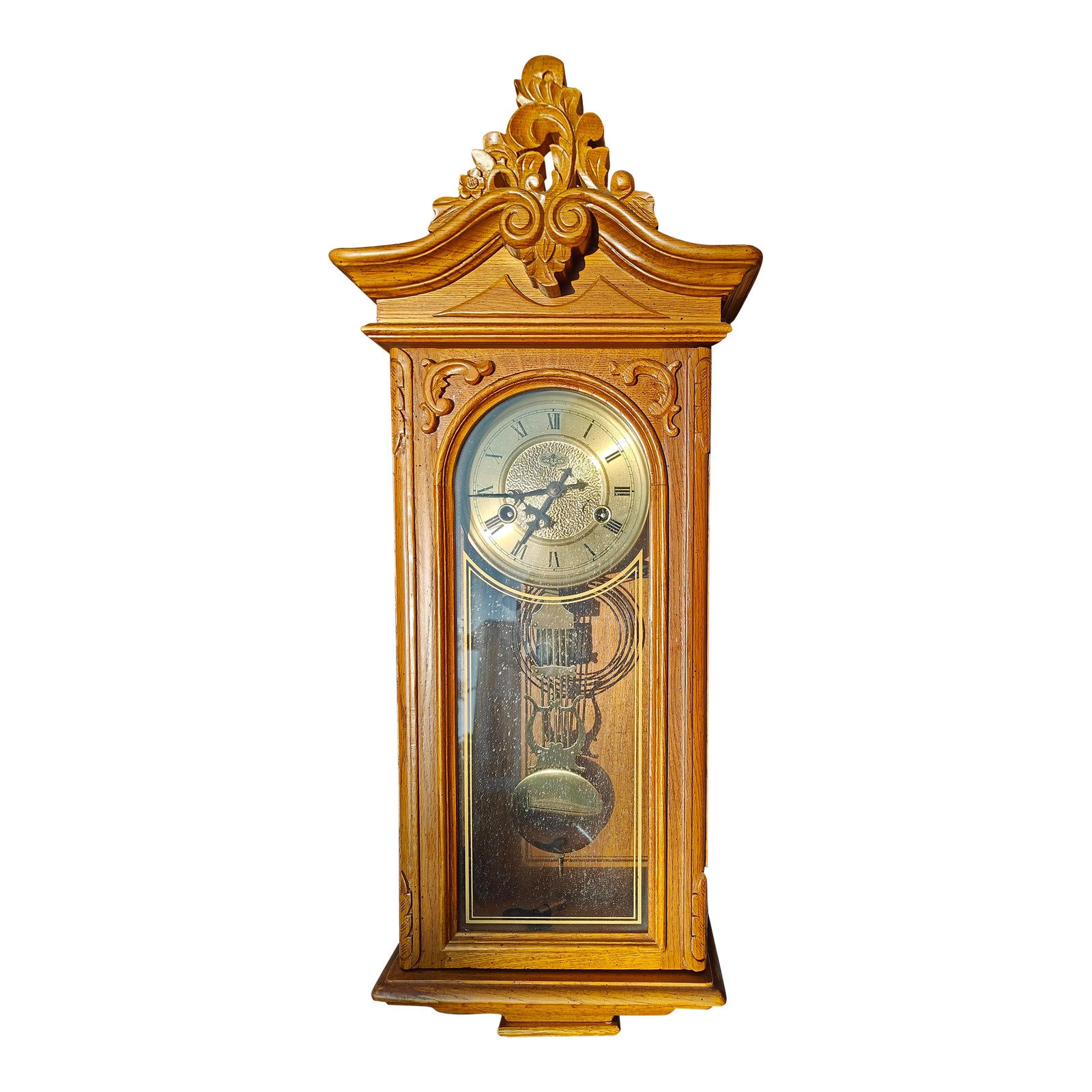 Vintage D&a Pendulum Wall Clock | Chairish