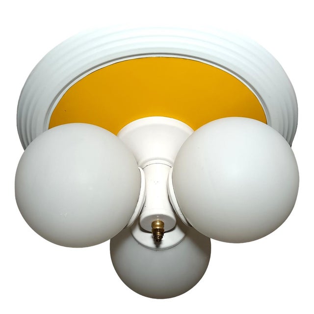 Modern Ceiling Light in Opaline Glass, 1970s For Sale - Image 12 of 12