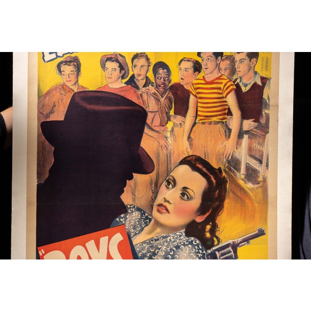 Matted Vintage Original "Boys of the City" East Side Kids Movie Poster For Sale - Image 4 of 9