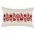 Folk Art Schumacher Theodora Embroidery 24" Lumbar Pillow in Red For Sale - Image 3 of 3