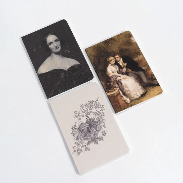 Portraiture Set of 3 Pocket Journals - Portraits of Mary Shelley For Sale - Image 3 of 9