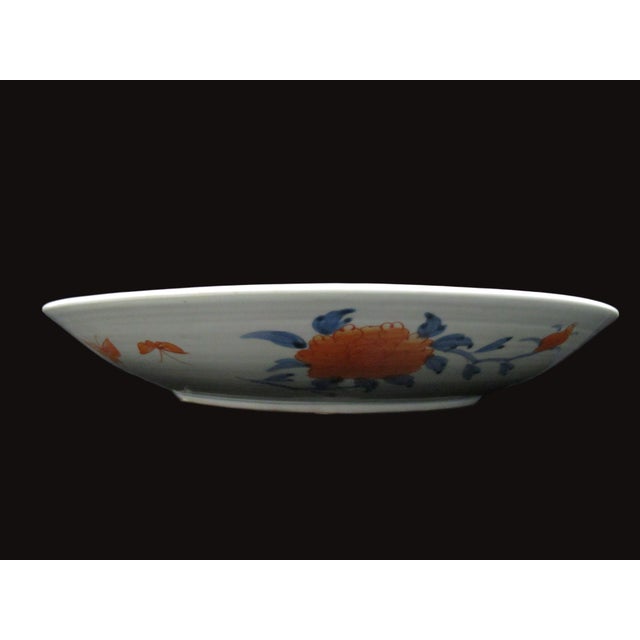Japanese Imari Flower Bird Dragon Pagoda Porcelain 18" Charger Plate Bowl For Sale - Image 10 of 11
