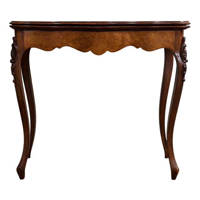 Louis XV Games Table in Marquetry and Mahogany For Sale