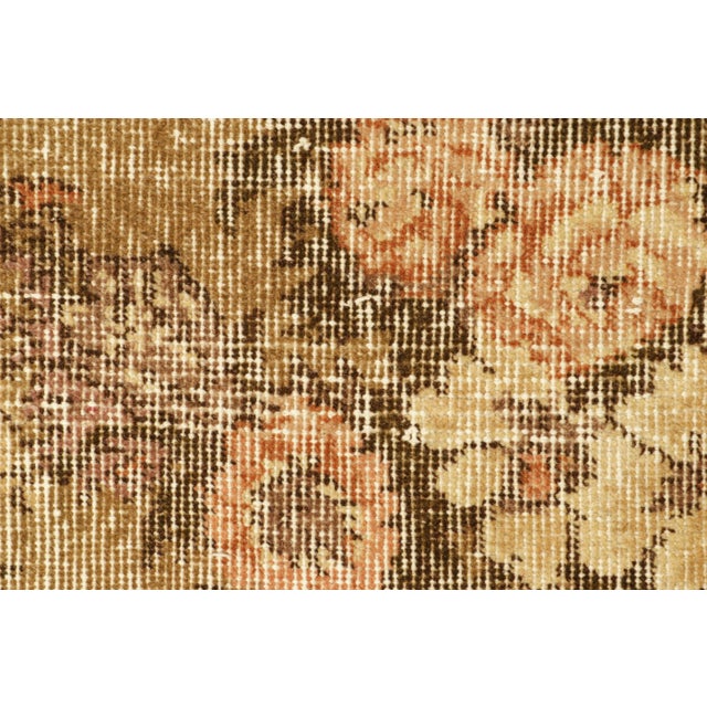 Mid-Century Modern Vintage Karabagh Rug in Brown With All-Over Floral Patterns, From Rug & Kilim For Sale - Image 3 of 8