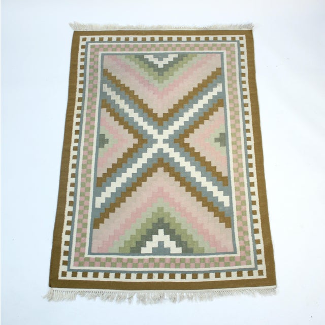 Modern Flat Weave Kelim Rug For Sale - Image 10 of 10