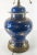 Early 20th Century Chinese Chinoiserie Powder Blue and Gilt Ginger Jar Table Lamp For Sale - Image 5 of 13
