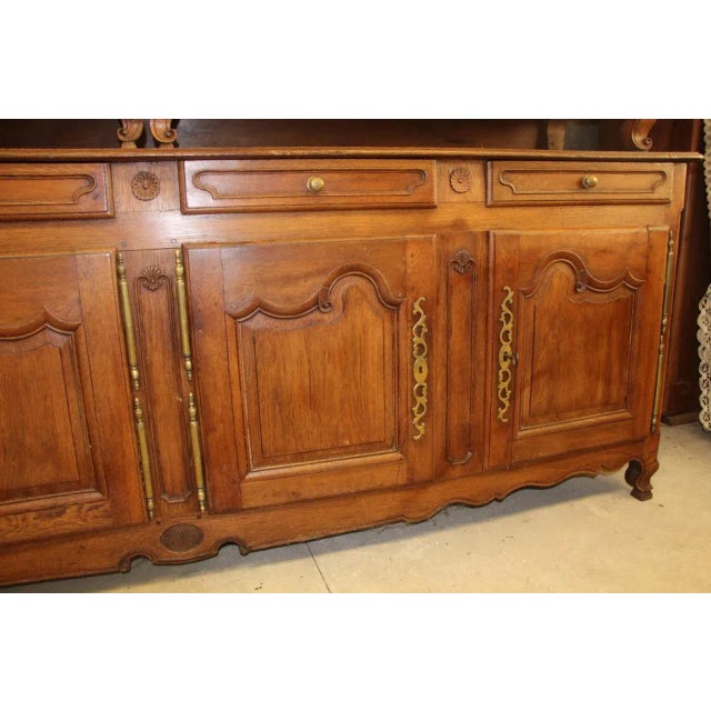 Antique French Oak and Wood Buffet For Sale - Image 10 of 13
