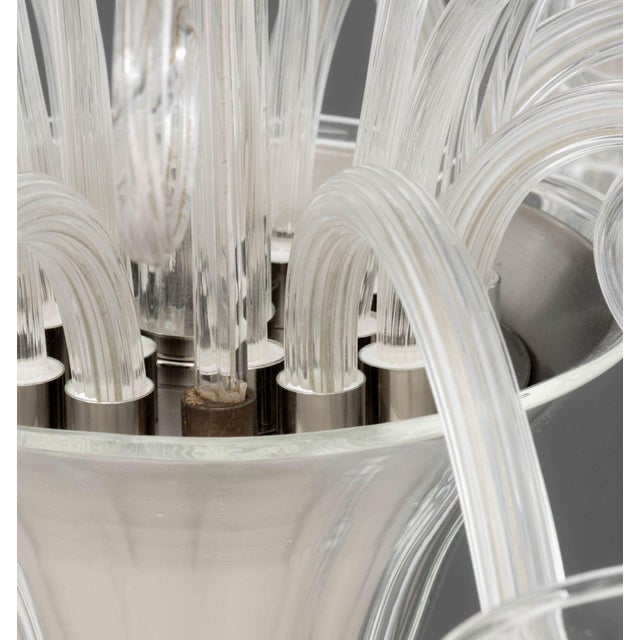 Glass Modern Murano Glass Eight-Branch Chandelier For Sale - Image 7 of 11