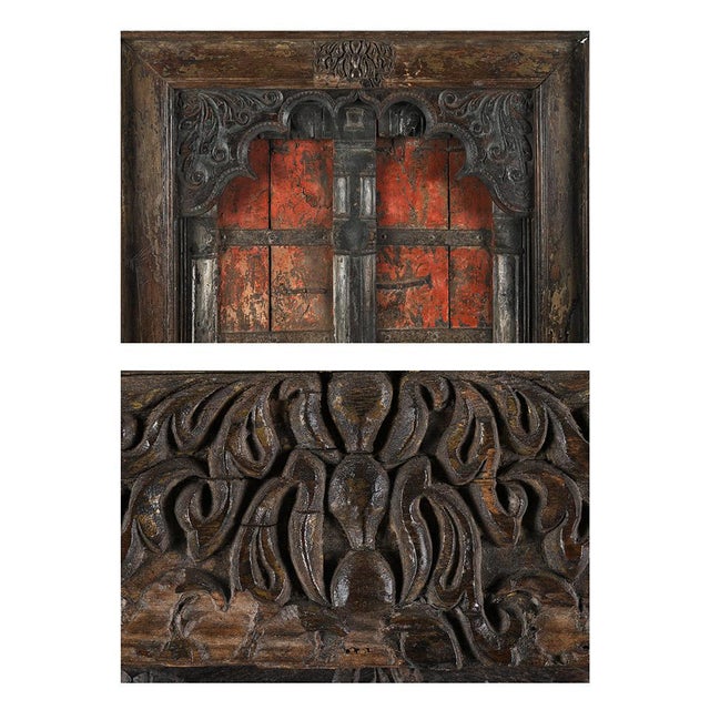 Vintage Weathered Wooden Door For Sale - Image 3 of 6