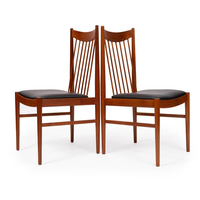 Vintage Arne Vodder Teak Dining Chairs for Sibast Model 422 Danish Mid-Century Set of 4 For Sale - Image 13 of 16