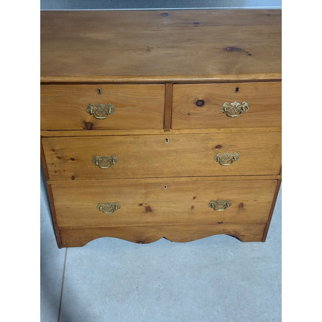 Antique Pine Two Over Two Drawers - Chest of Drawers From England For Sale - Image 4 of 18