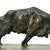 Antique Goat Sculpture in Bronze and Marble, 1920s For Sale - Image 6 of 18