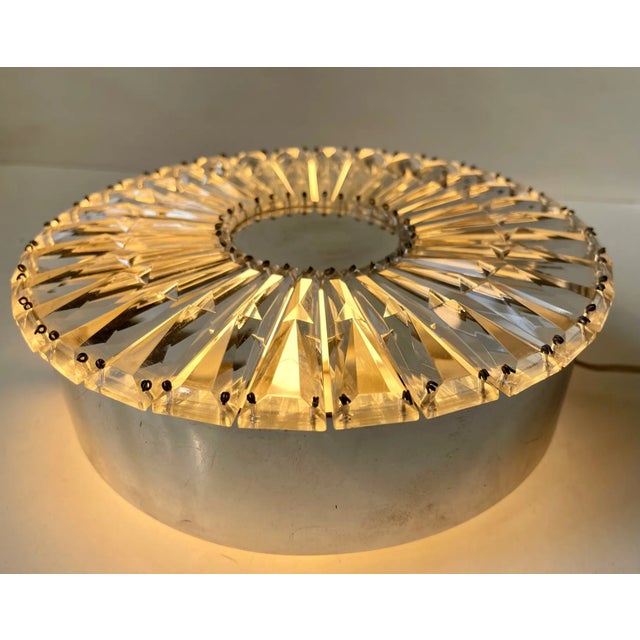 Mid-Century Modern Mid-Century Cut Crystal Wall Sconce by Glashütte Limburg, 1960s For Sale - Image 3 of 10