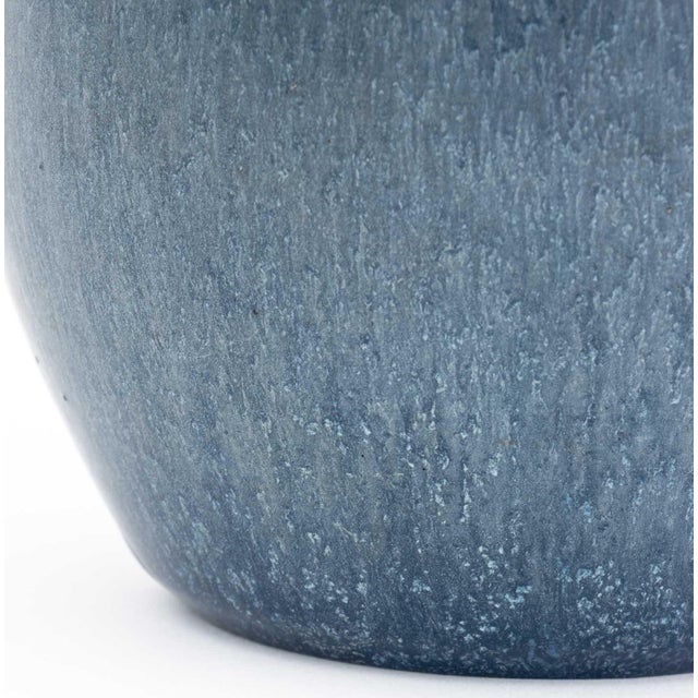 Hampshire Pottery Blue Matte Glazed Vase For Sale - Image 4 of 6