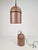 Metal Vintage Uni Pendant Lamps by Vagn Dyring for Nordisk Solar, 1970s, Set of 2 For Sale - Image 7 of 13