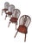 Wheelback Windsor Chairs, Set of 4 For Sale